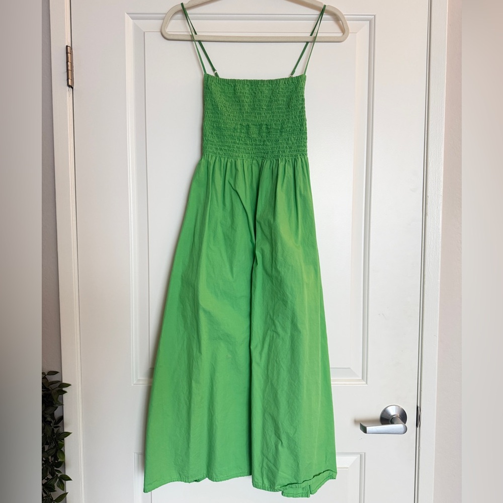 Faithfull the Brand- Green Tergu Maxi 100% Cotton Dress